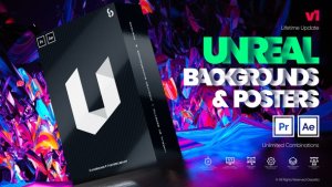 Videohive Unreal I Backgrounds and Posters Elements template preview