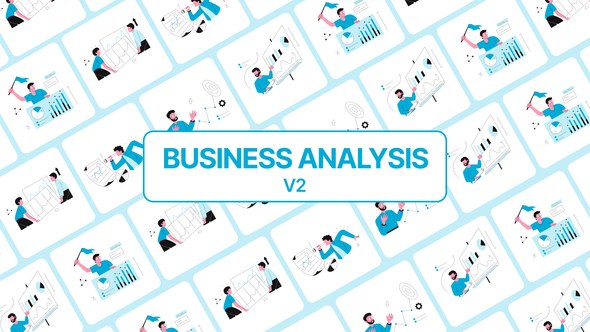 Videohive Business Analysis Illustration Elements template preview