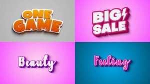 Videohive Text Effect - 3D Style 05 Titles template preview
