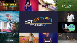 Motion Type - Titles Pack Video Displays template preview