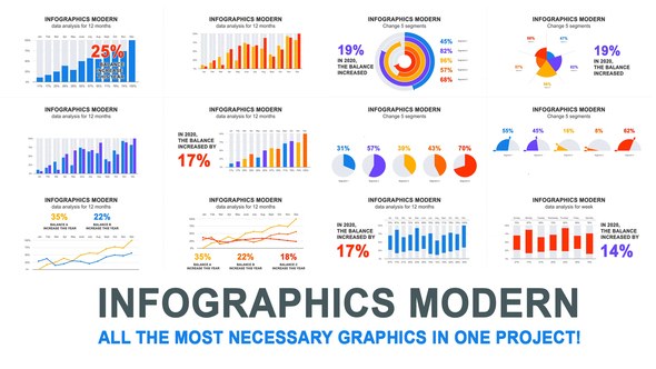 Videohive Infographics modern Infographics template preview