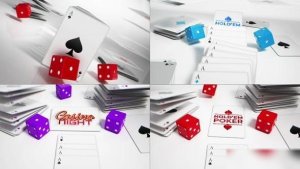 Videohive White Playing Cards Online Logo Reveals Openers template preview