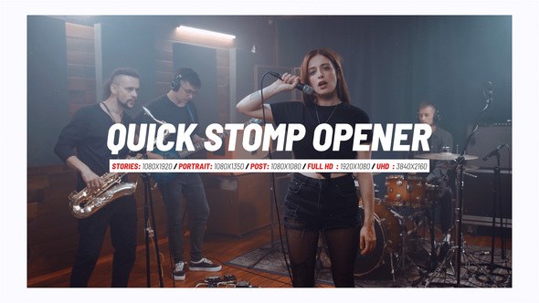 Videohive Quick Stomp Opener 56817692 Openers template preview