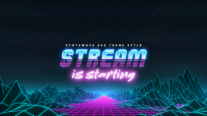 Videohive Synthwave 80s Streamer Package Broadcast-packages template preview