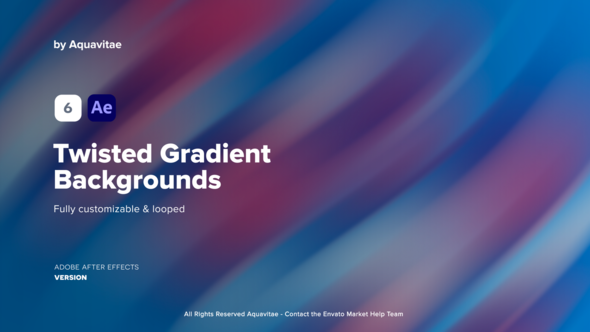 Videohive Twisted Gradient Backgrounds Elements template preview