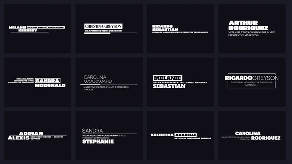 Videohive Minimal Lower Thirds 45484051 Elements template preview