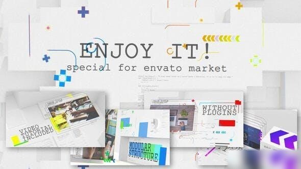 Videohive Modular Glitch Opener Openers template preview
