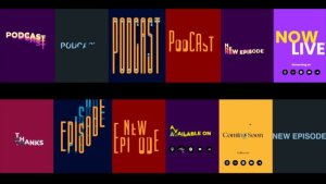 Videohive Podcast Title Titles template preview