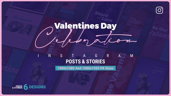 Videohive Valentine's Day Instagram Ad V112 Video Displays template preview