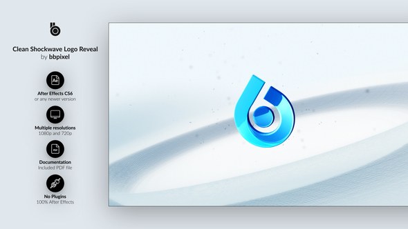Videohive Clean Shockwave Logo Reveal Logo Stings template preview