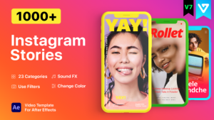 Instagram Stories Video Displays template preview