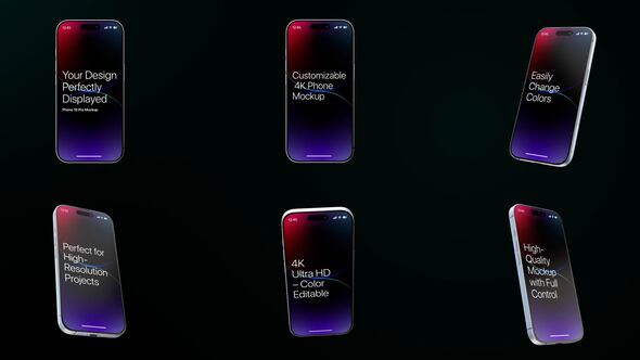 Videohive Your Design, Perfectly Displayed вЂ“ Phone 16 Pro Mockup Product Promo template preview