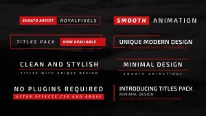 Minimal Titles Video Displays template preview