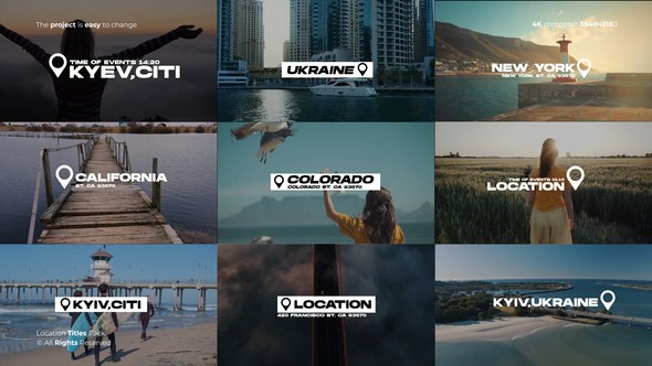 Videohive Location Titles | After Effects 50811696 Titles template preview