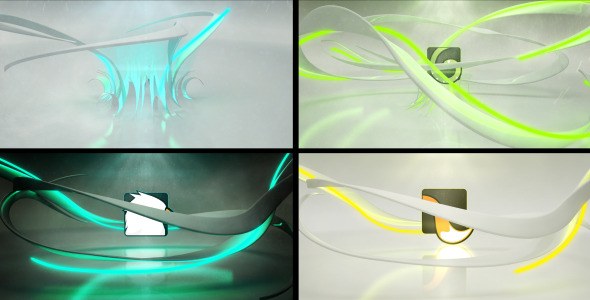 Videohive Rising From the Floor Neon Logo Logo Stings template preview