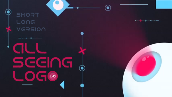 All Seeing Logo Video Displays template preview
