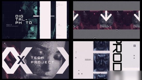 Videohive Glitch Logo Opener 39192349 Openers template preview