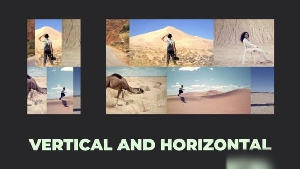 Videohive Smooth Rhythmic Opener Instagram and Horizontal Openers template preview