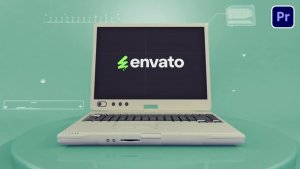 Laptop Logo Premiere Pro template preview