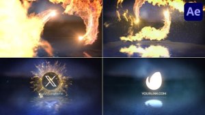 Videohive Fire Dance Logo for After Effects Logo Stings template preview