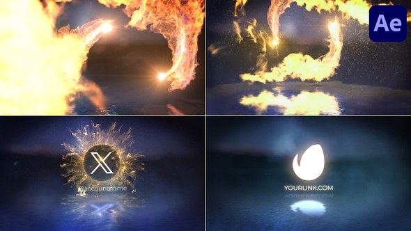 Videohive Fire Dance Logo for After Effects Logo Stings template preview