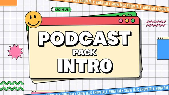 Videohive Podcast Pack Slideshow Broadcast-packages template preview