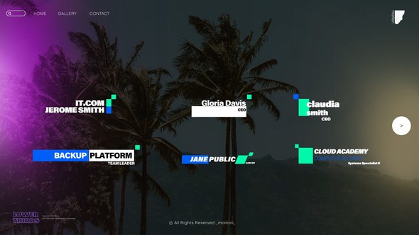 Videohive Simple and Modern Lower Thirds 44297450 Elements template preview