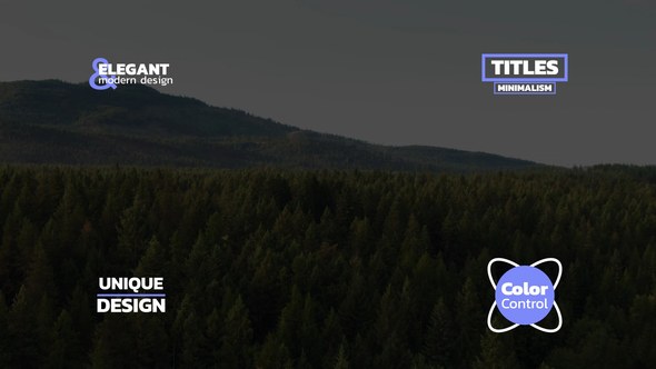 Videohive Simple Minimal Titles | AE Titles template preview