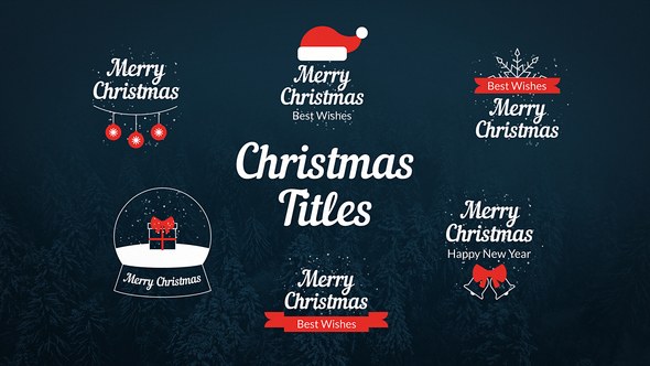 Videohive Christmas Titles 55903384 Titles template preview