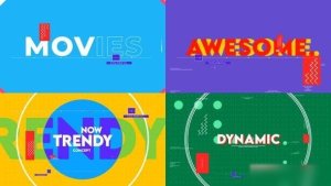 Videohive Dynamic Typographic Intro Openers template preview