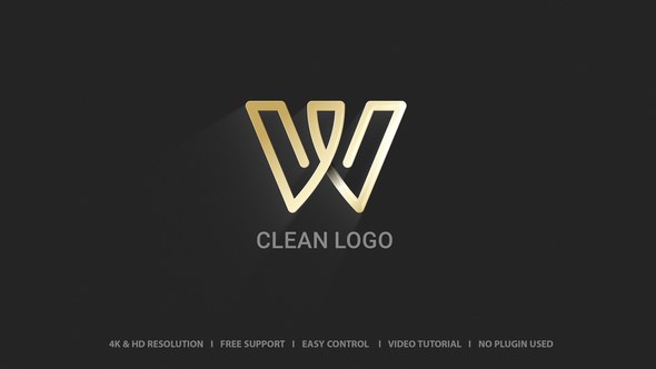 Videohive Clean Logo 48603157 Logo Stings template preview