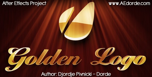 Videohive Golden Logo Openers template preview