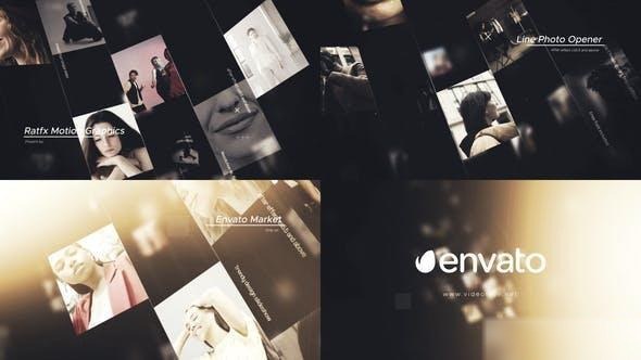 Videohive Line Photo Opener Openers template preview