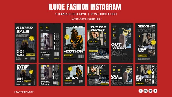 Videohive Iluiqe Fashion Instagram Template Product Promo template preview