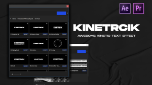 Videohive Kinetrick Text Effect Titles template preview