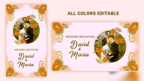 Videohive Wedding Invitation 54778462 Elements template preview