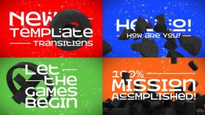 Videohive Modern Typography Transitions Elements template preview