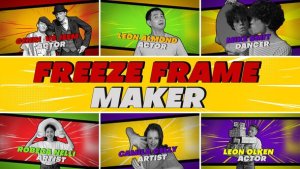 Videohive Comic Style Freeze Frame Openers template preview
