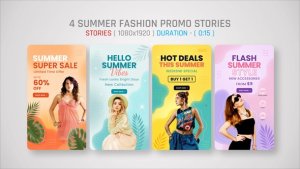 Summer Fashion Promo Titles template preview