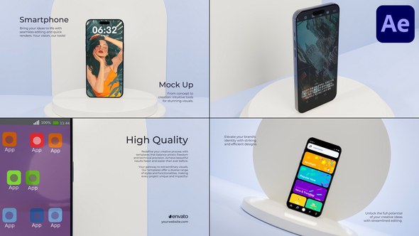 Videohive Smartphone Mockup for After Effects Elements template preview