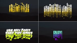 Videohive Falling Titles Titles template preview