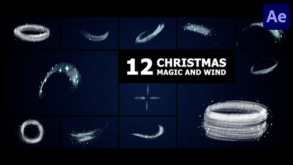 Videohive Christmas Snow Swirls | After Effects Elements template preview
