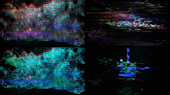 Videohive Glitch Water Logo Reveal Logo Stings template preview
