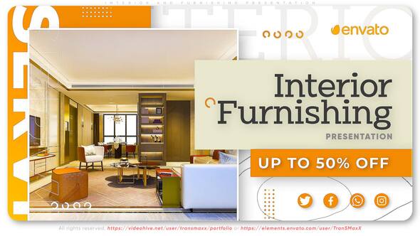 Videohive Interior And Furnishing Presentation Video Displays template preview