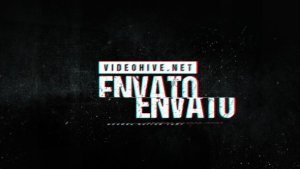 Grunge Glitch Logo Video Displays template preview