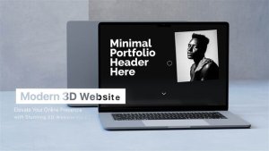 3D Website Dynamic Promo (Mogrt) Premiere Pro template preview
