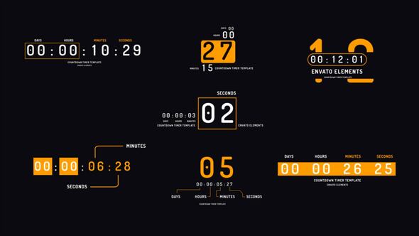 Videohive Countdown Timer Toolkit V36 Elements template preview