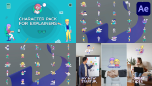 Videohive Characters Pack For Explainers for After Effects Elements template preview