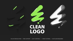 Videohive Clean Logo 53535560 Logo Stings template preview