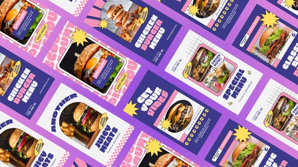 Videohive Crevis Burger Shop Instagram Reel Product Promo template preview